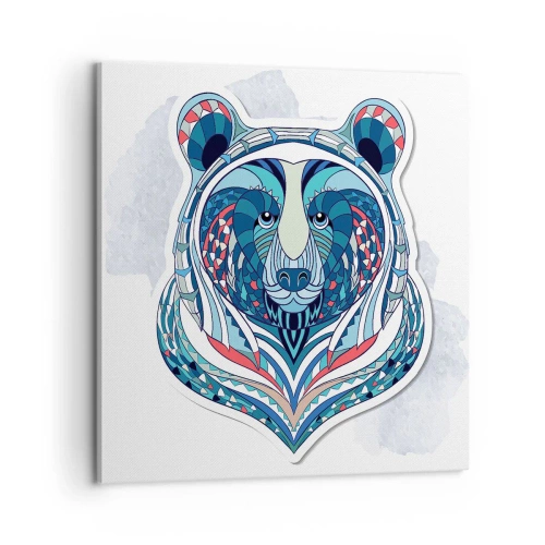 Impression sur toile - Image sur toile - Vive le Groenland ! - 60x60 cm