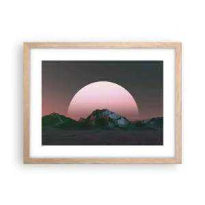 Affiche dans un chêne clair - Poster - Dans une galaxie voisine - 40x30 cm