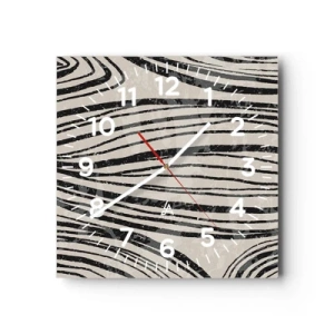 Horloge murale - Pendule murale - Ligne de marécage - 40x40 cm