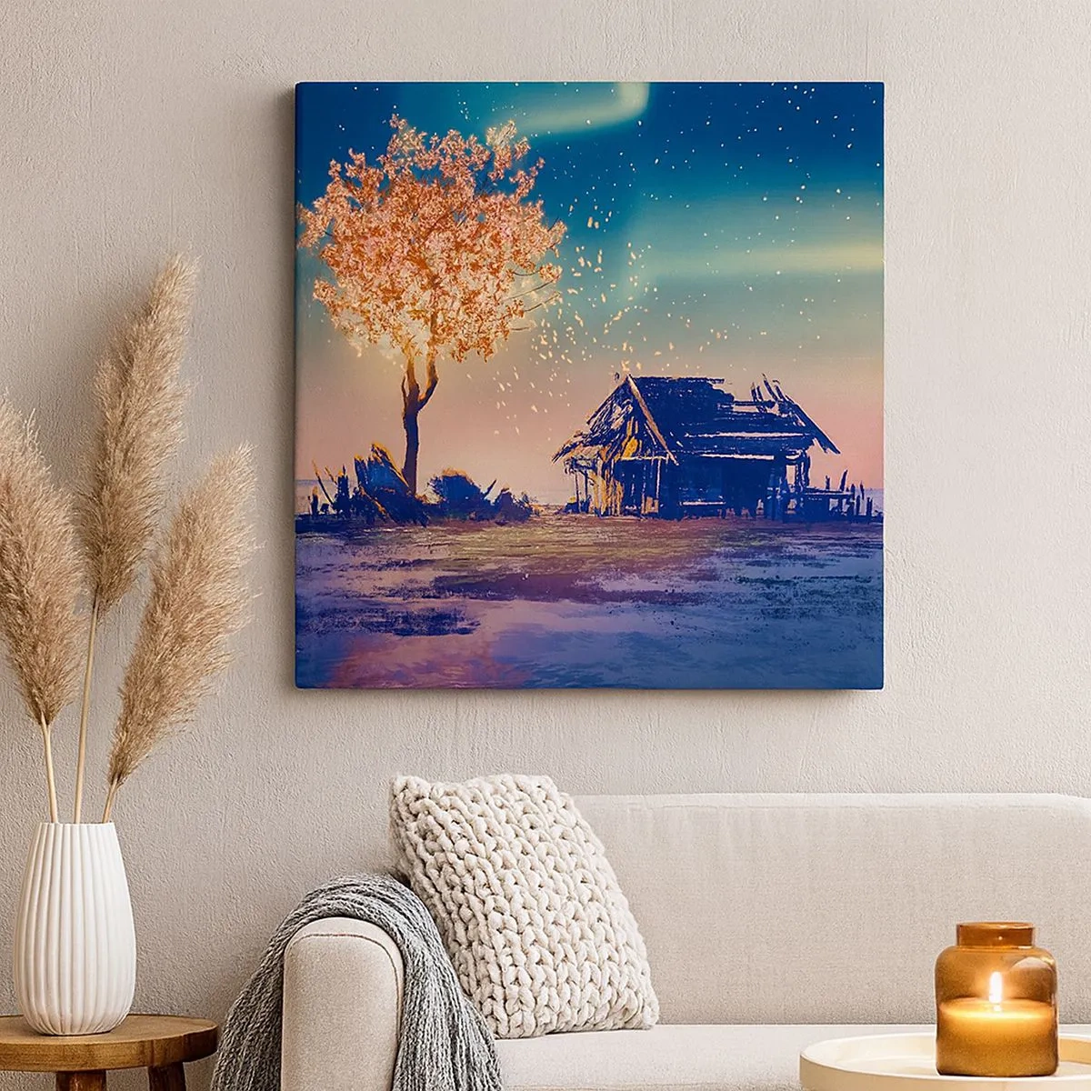 Impression sur toile - Image sur toile - La nature ne passe pas - 30x30 cm