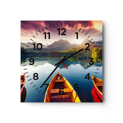Horloge murale - Pendule murale - Rien contre nature - 30x30 cm