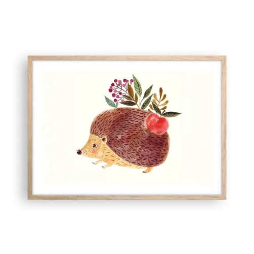 Affiche dans un chêne clair - Poster - Et tu m’apprécies déjà - 70x50 cm