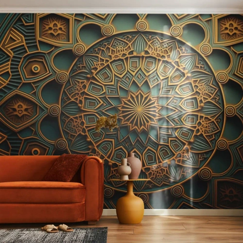 Papier Peint Autocollant Deluxe Sticker - Dans une ambiance arabe - Mosaïque, arabe, Décorations - 100x70 cm