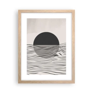 Affiche dans un chêne clair - Poster - Demi composition - 30x40 cm