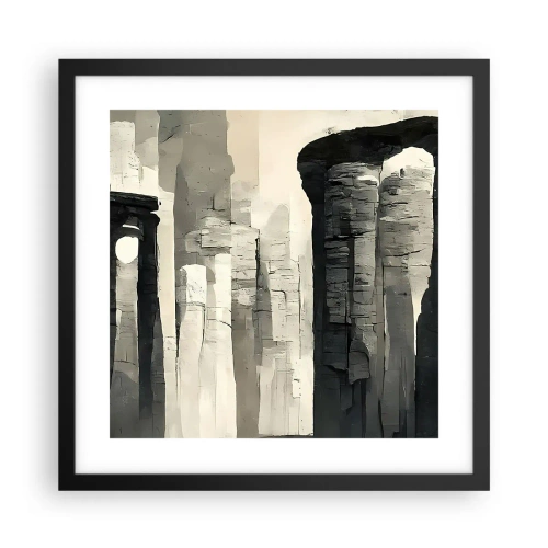 Affiche dans un cadre noir - Poster - La majesté de l'Antiquité - 40x40 cm