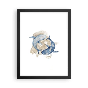 Affiche dans un cadre noir - Poster - Amis ou amoureux? - 30x40 cm