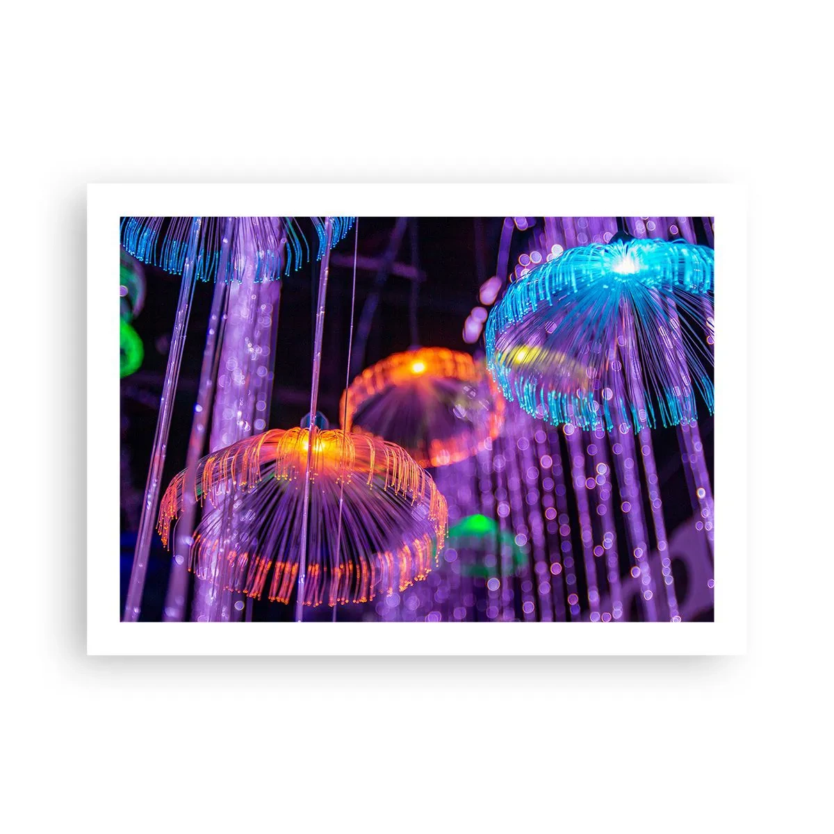Affiche - Poster - Fontaine lumineuse - 70x50 cm