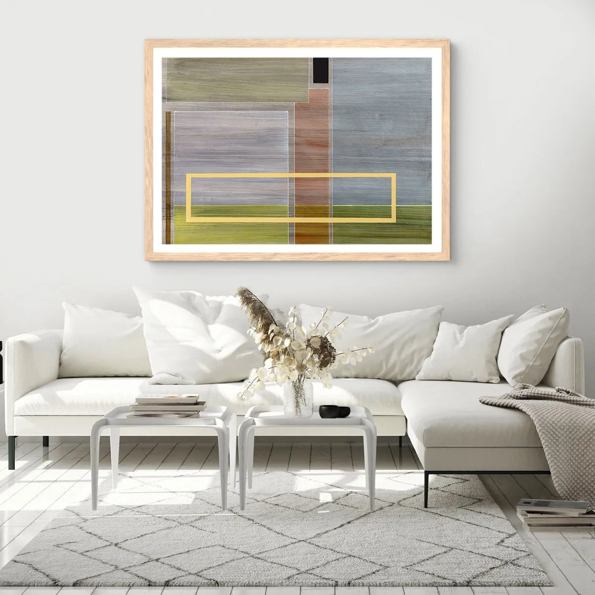 Affiche dans un chêne clair - Poster - Simple et calme - 91x61 cm