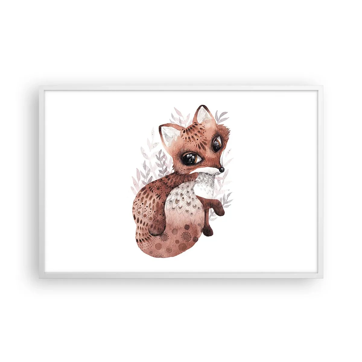 Affiche dans un cadre blanc - Poster - Seulement à aimer - 91x61 cm