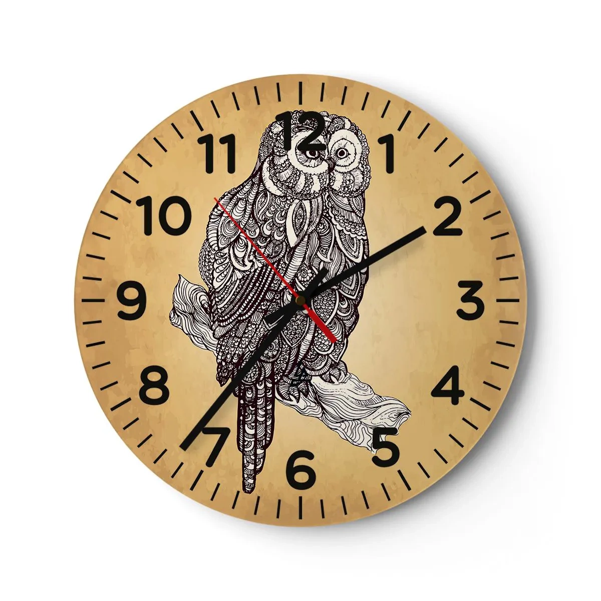 Horloge murale - Pendule murale - Ornements complexes de sagesse - 40x40 cm