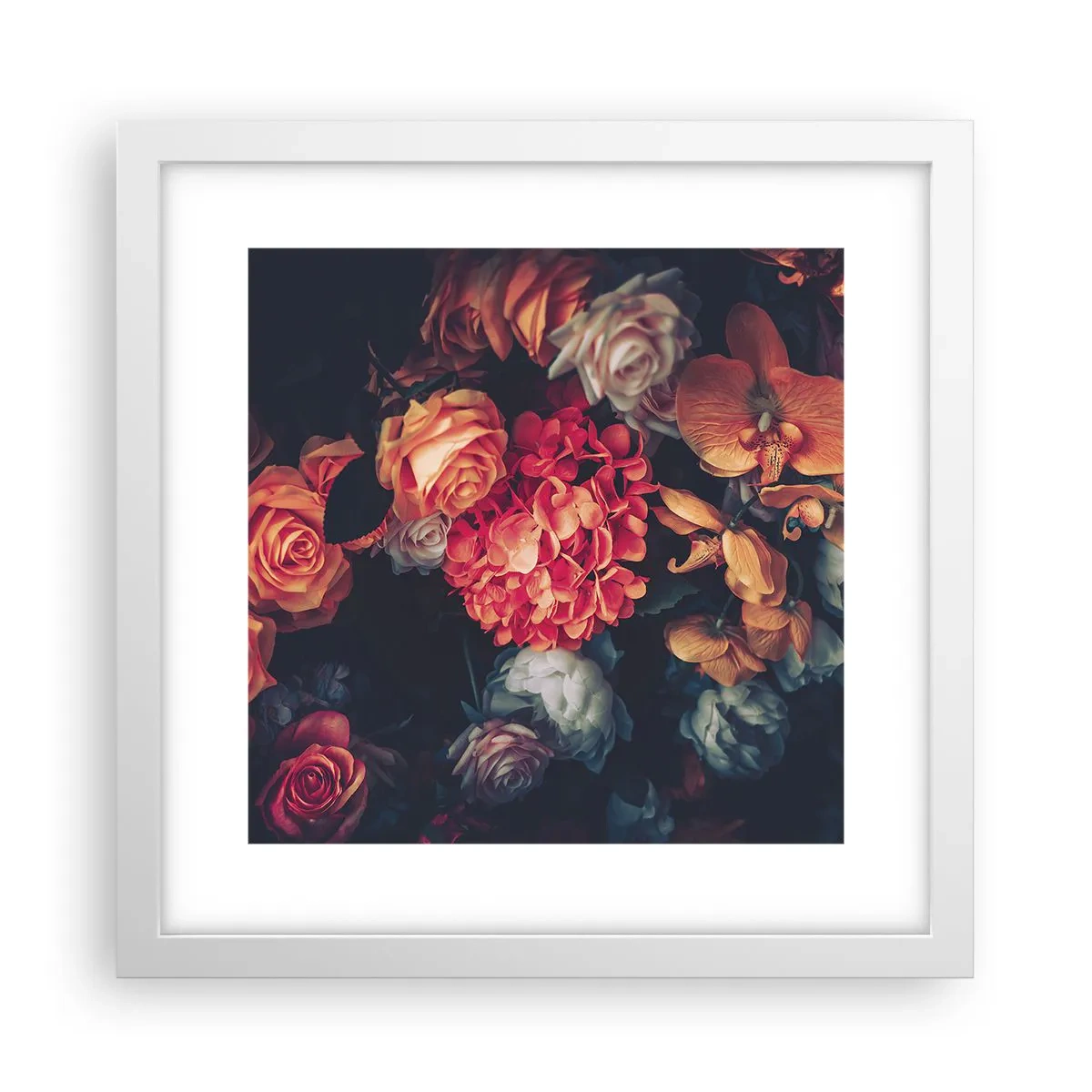 Affiche dans un cadre blanc - Poster - Comme chez les maîtres hollandais - 30x30 cm