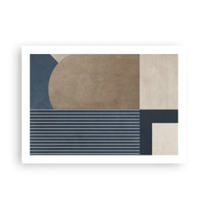 Affiche - Poster - Composition simple et en rondeur - 70x50 cm