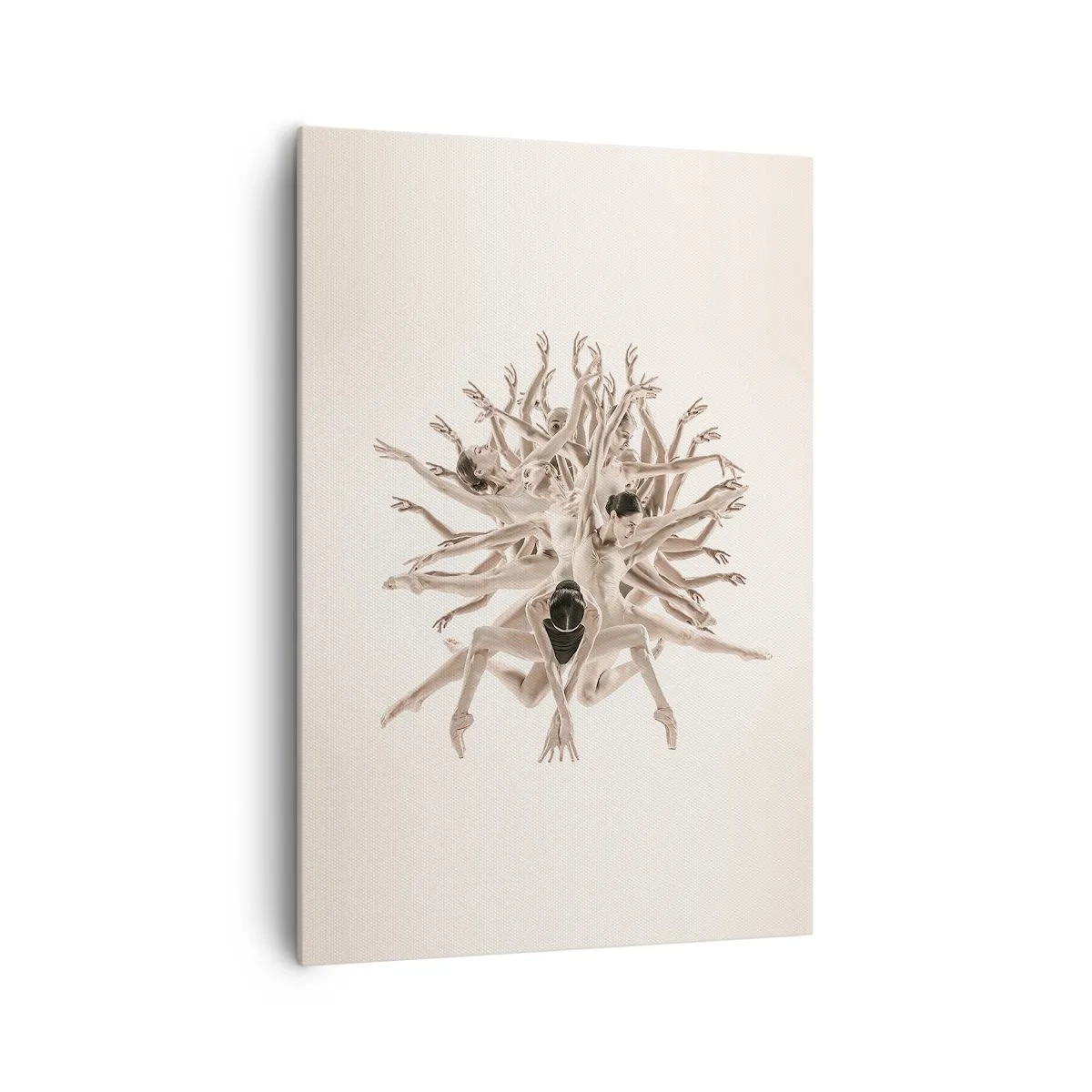 Impression sur toile - Image sur toile - Composition abstraite de danseurs en mouvement - 70x100cm - S'épanouir en danse - Décoration murale moderne pour le salon et la chambre ARTTOR