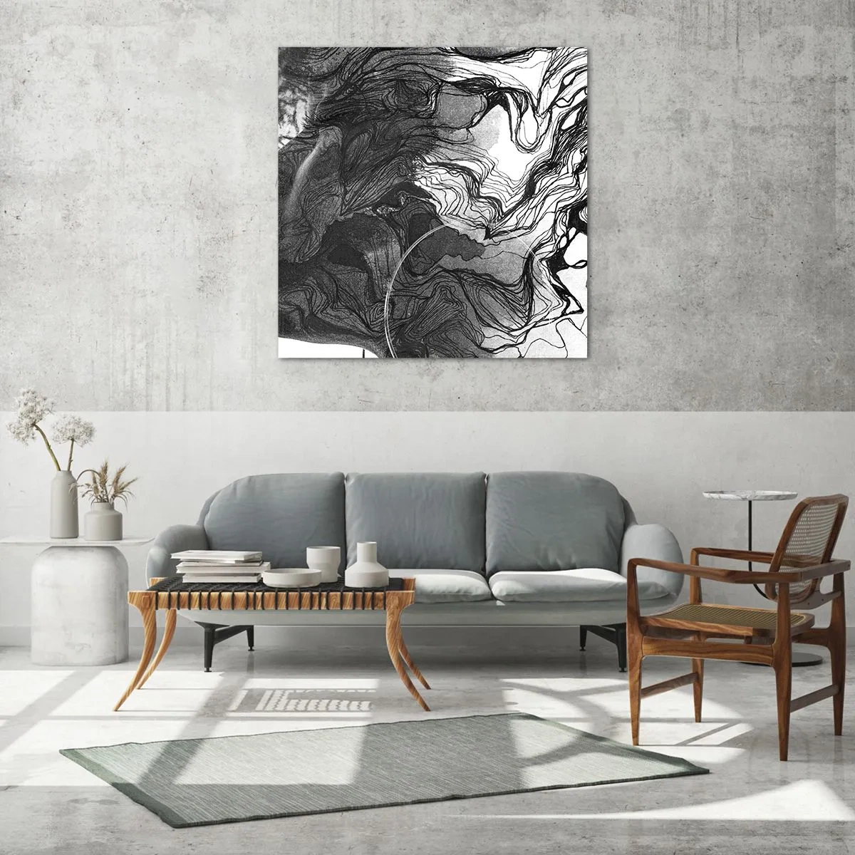 Impression sur verre - Image sur verre - Emmêlé dans les rêves - 40x40 cm