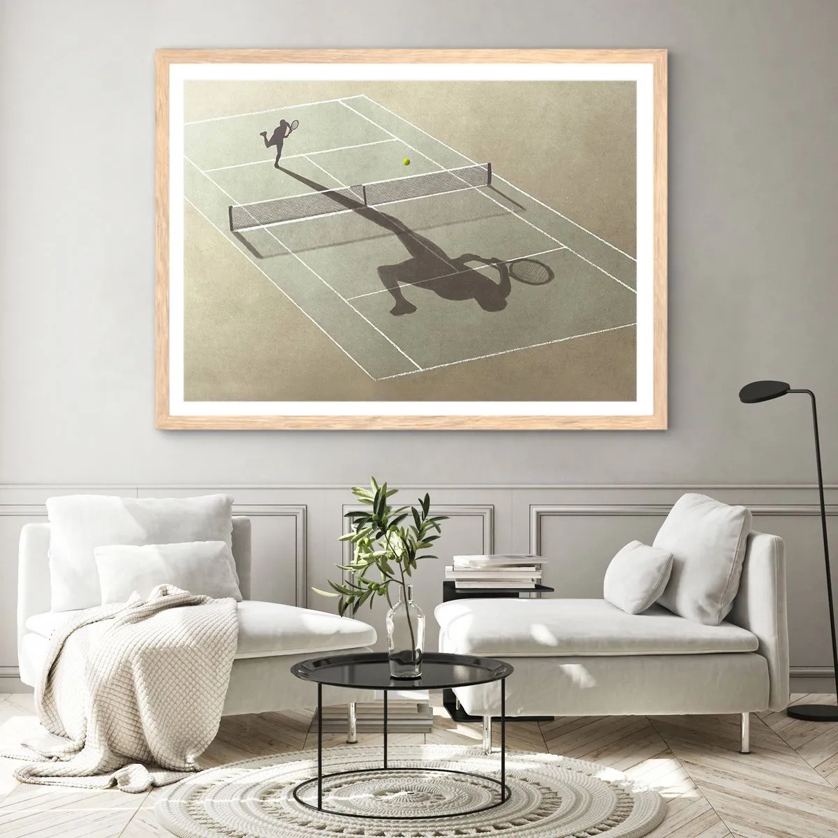 Affiche dans un chêne clair - Poster - Dépassement de soi - 100x70 cm