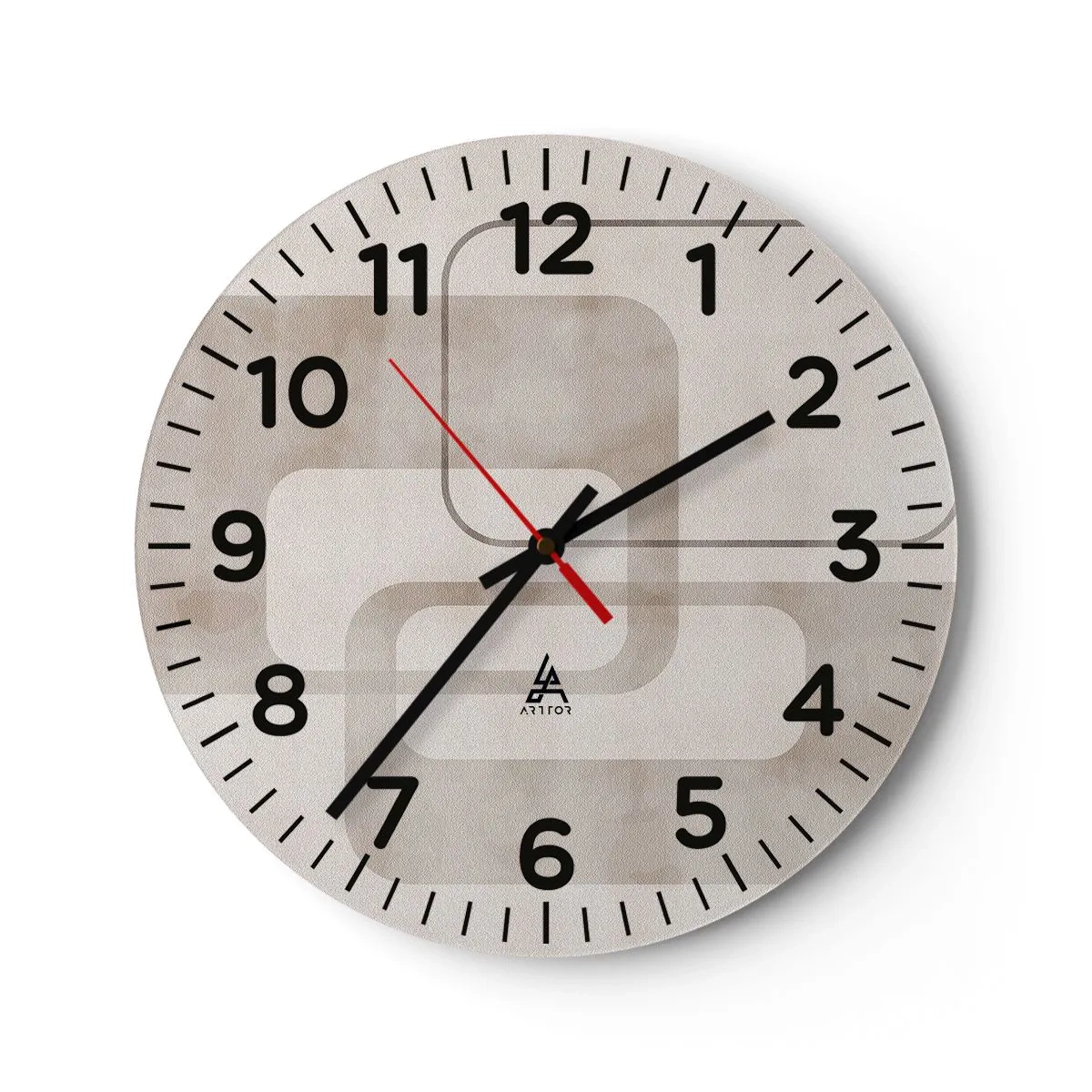 Horloge murale - Pendule murale - Fugue géométrique - 40x40 cm