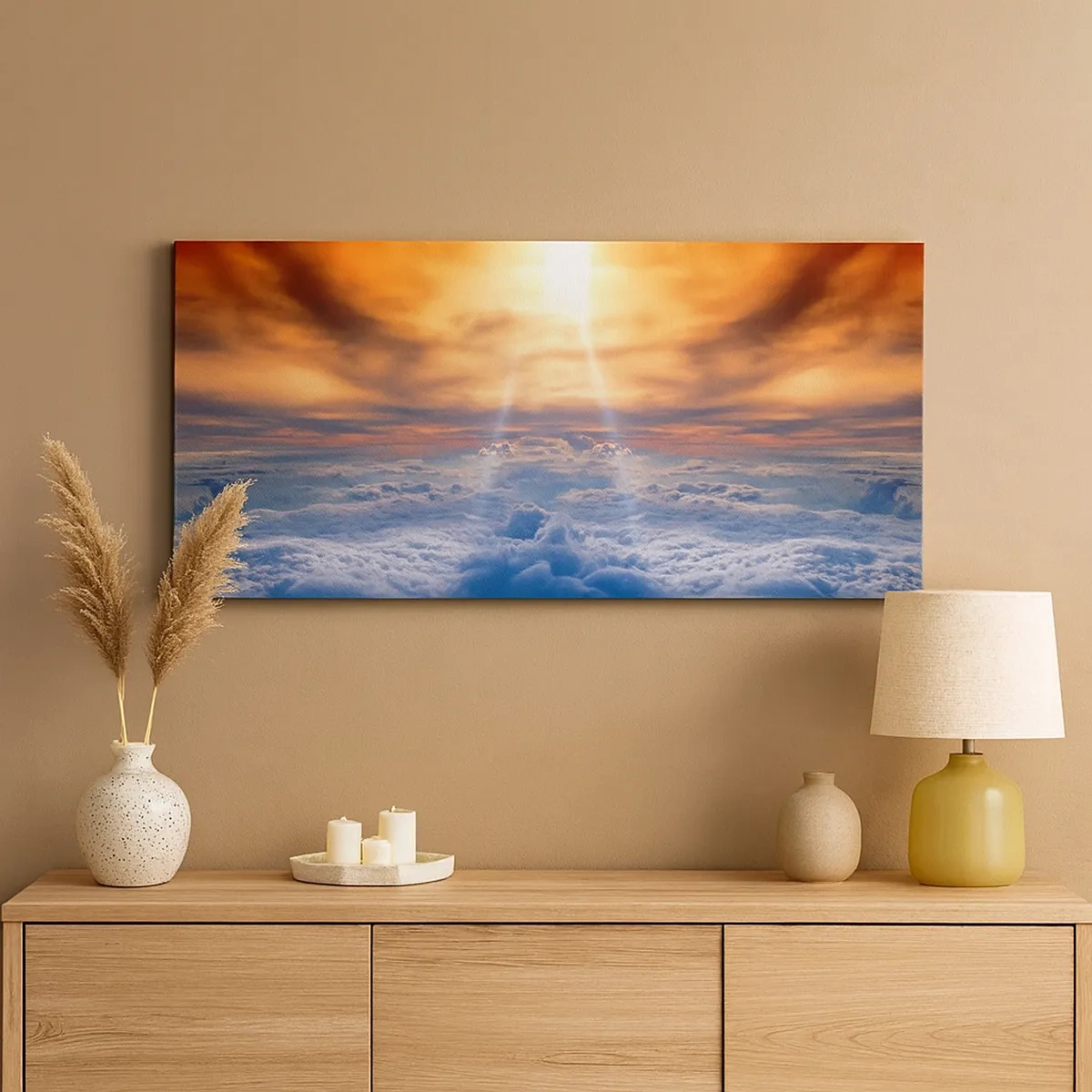 Impression sur toile - Image sur toile - Paysage mystique - 30x30 cm