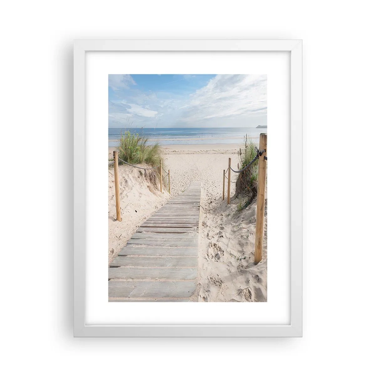 Affiche dans un cadre blanc - Poster - A l'horizon - 30x40 cm