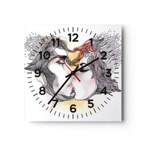 Horloge murale - Pendule murale - Le monde n'existe pas - 30x30 cm