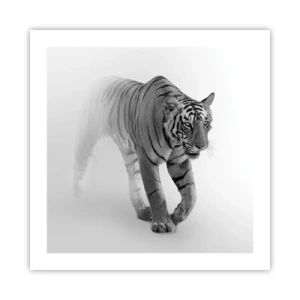 Affiche - Poster - Accroupi dans le brouillard - 50x50 cm