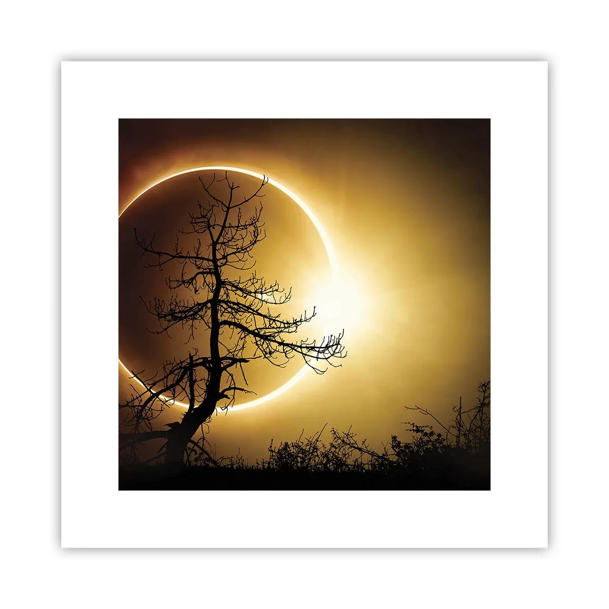 Affiche - Poster - Éclipse totale - 30x30 cm