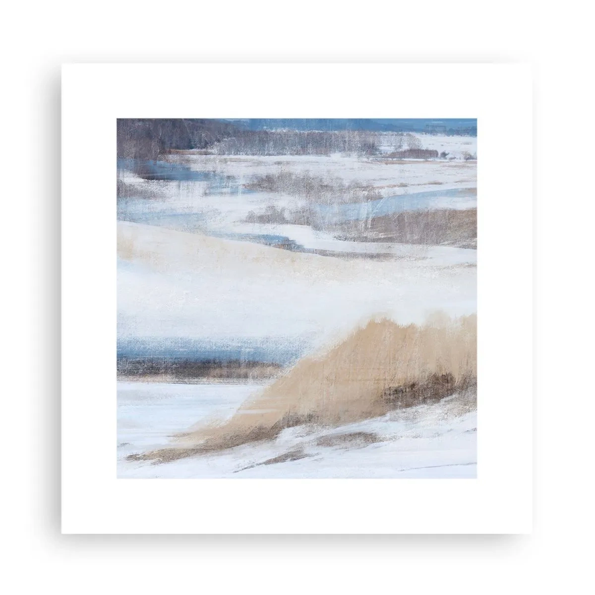 Affiche - Poster - Composition hivernale - 30x30 cm