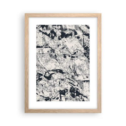 Affiche dans un chêne clair - Poster - Interpénétration des contraires - 30x40 cm