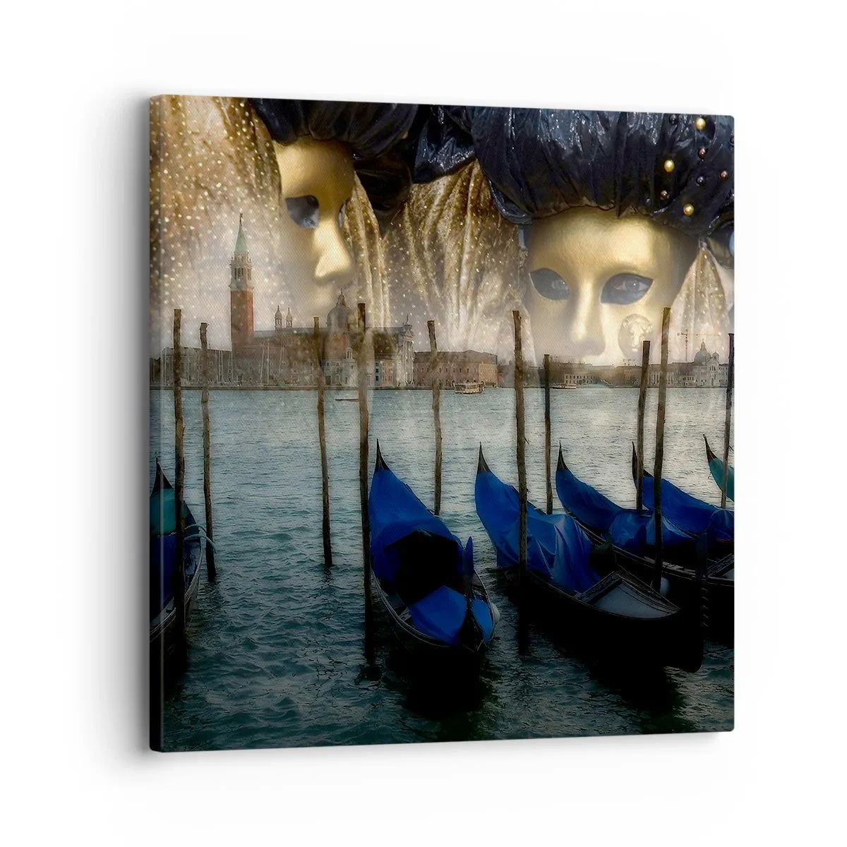 Impression sur toile - Image sur toile - Il est temps de commencer le carnaval - 30x30 cm