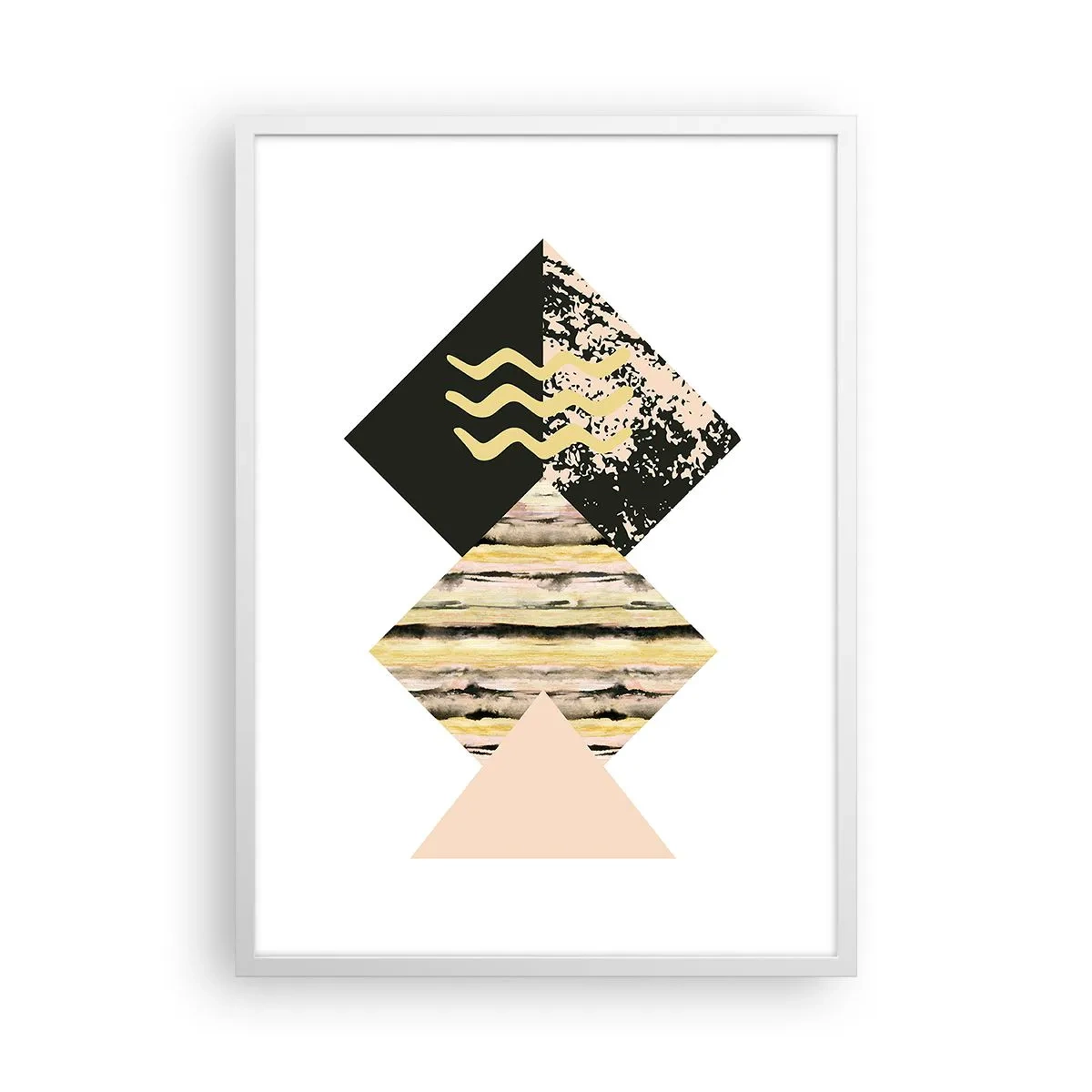 Affiche dans un cadre blanc - Poster - Pas si simple - 50x70 cm