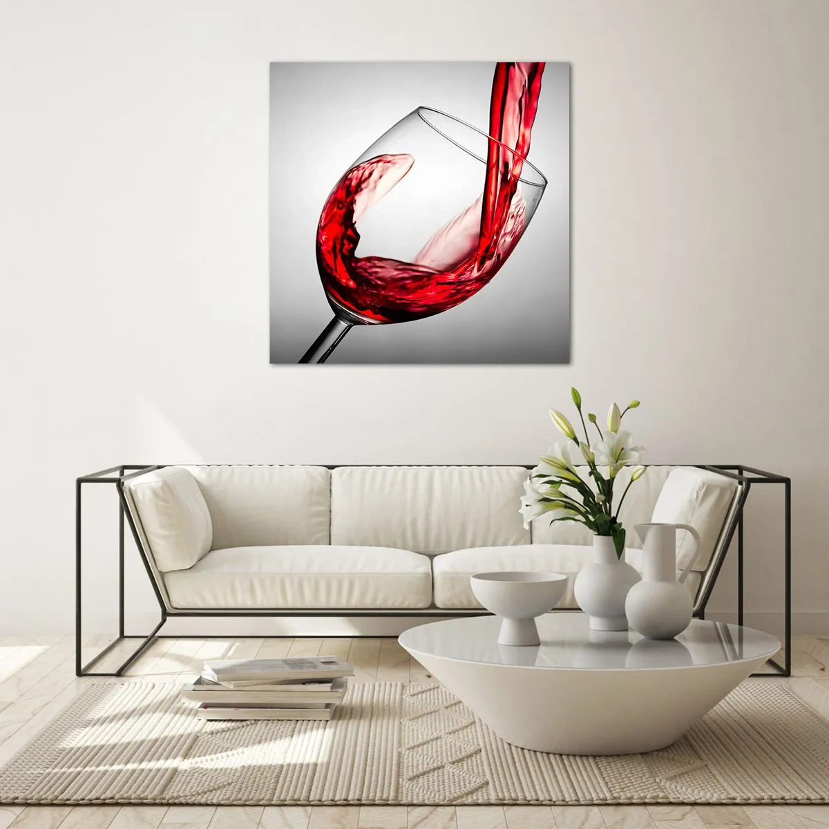 Impression sur verre - Image sur verre - Nuance - mouvement - son - 30x30 cm