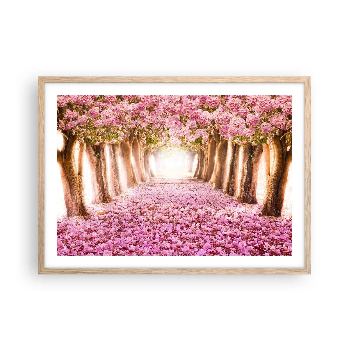 Affiche dans un chêne clair - Poster - La route du paradis - 70x50 cm