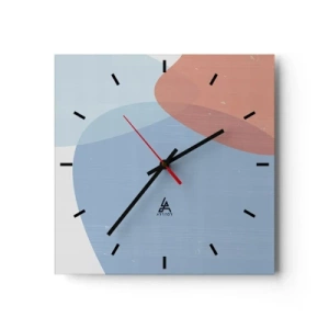 Horloge murale - Pendule murale - Relations pastel - 40x40 cm