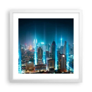 Affiche dans un cadre blanc - Poster - À Berlin au paradis - 40x40 cm