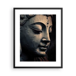 Affiche dans un cadre noir - Poster - En harmonie avec le monde - 40x50 cm