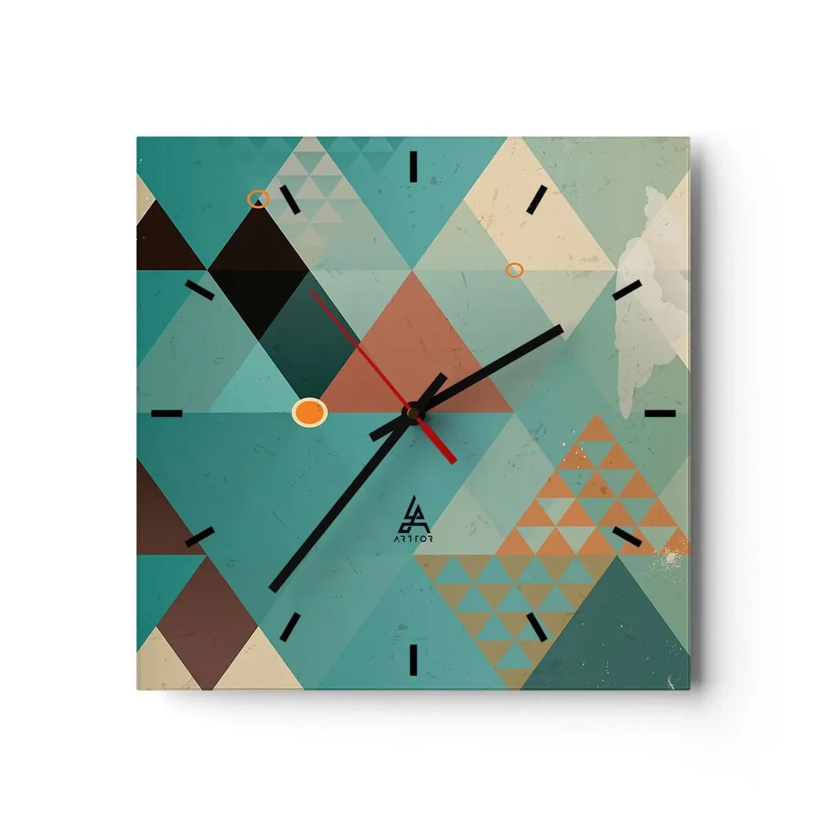 Horloge murale - Pendule murale - Unité de la multiplicité, multiplicité de l'unité - 40x40 cm
