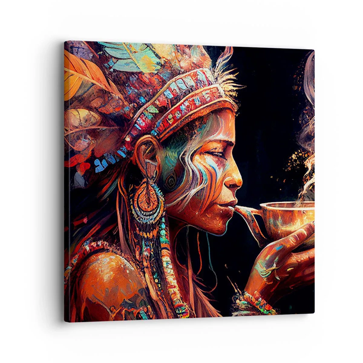 Impression sur toile - Image sur toile - Rituel magique - 30x30 cm