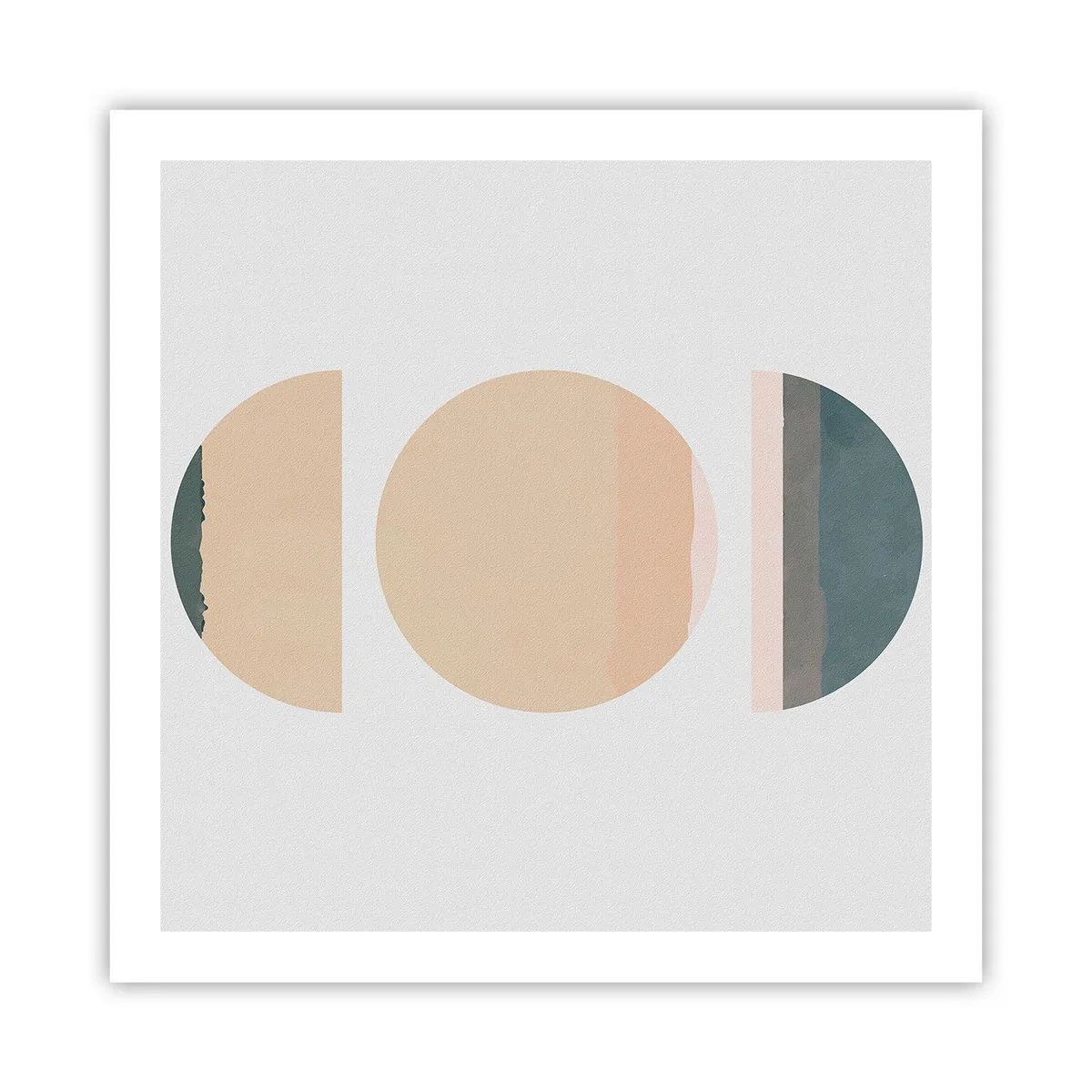 Affiche - Poster - Cercles après cercles - 60x60 cm