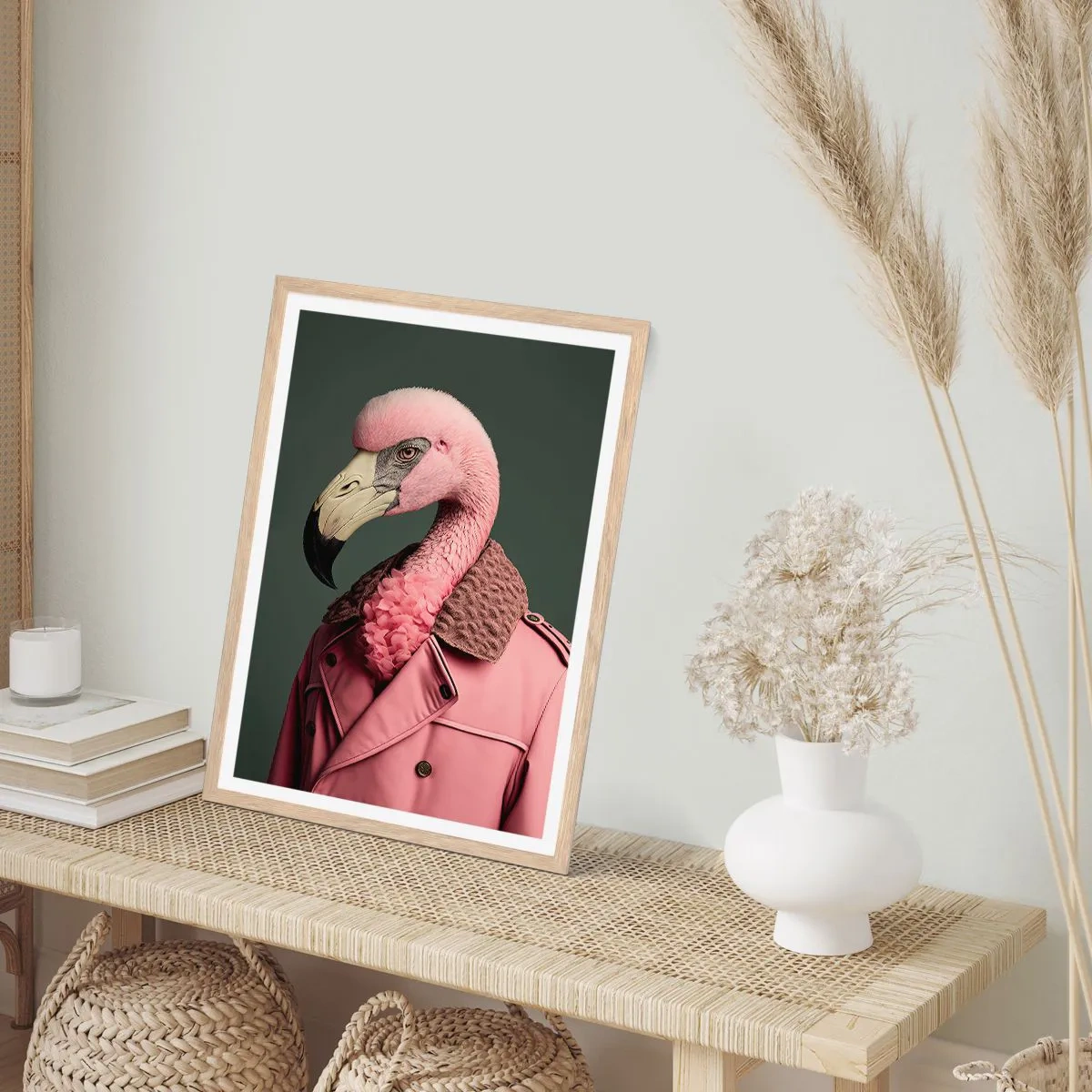 Affiche dans un chêne clair - Poster - La vraie élégance - 50x70 cm