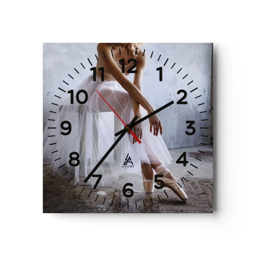 Horloge murale - Pendule murale - Avant que les lumières de la rampe ne clignotent - 30x30 cm