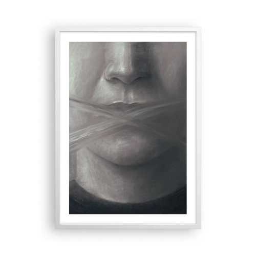 Affiche dans un cadre blanc - Poster - Sans mot - 50x70 cm