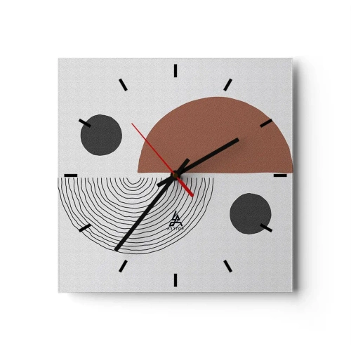 Horloge murale - Pendule murale - Perfection de la roue - 40x40 cm