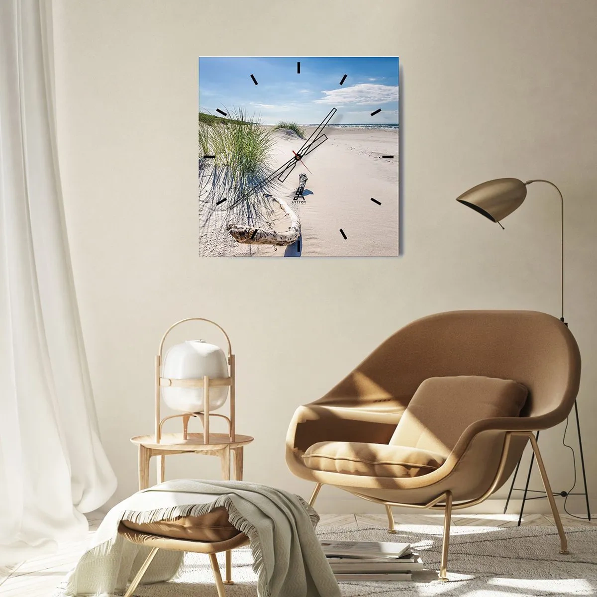 Horloge murale - Pendule murale - La plus belle? La Baltique - 40x40 cm