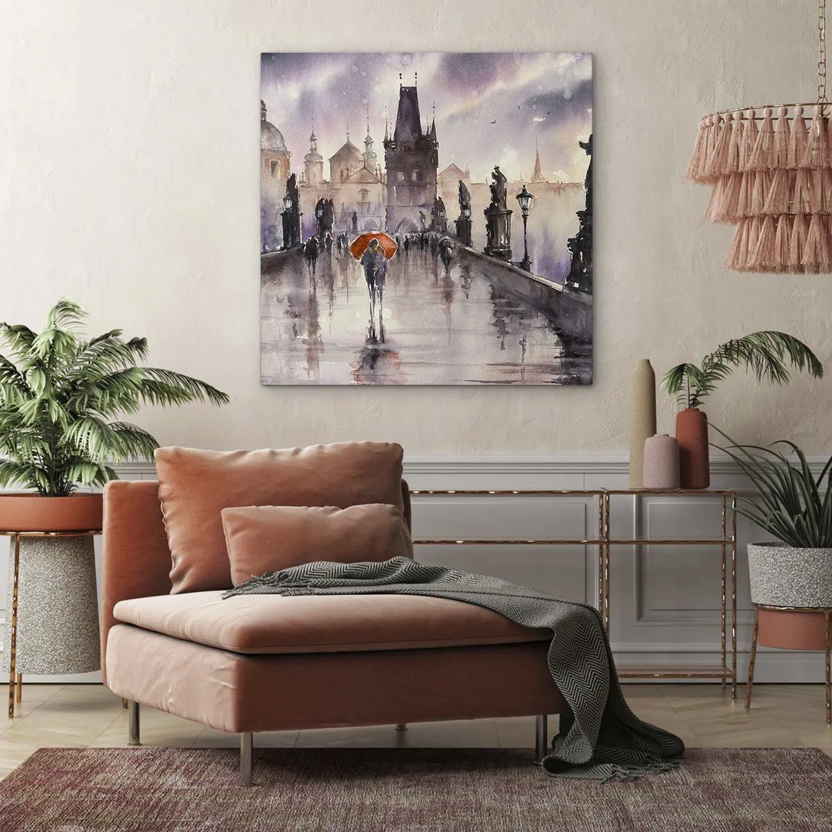 Impression sur toile - Image sur toile - Les gens ne changent pas - 30x30 cm
