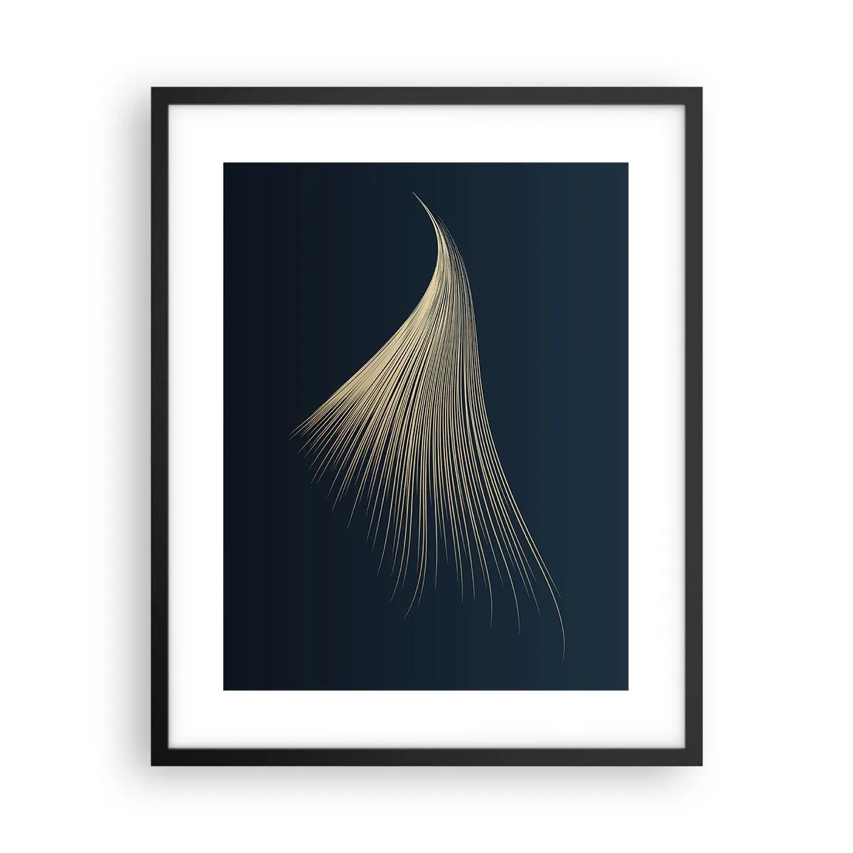 Affiche dans un cadre noir - Poster - Comme les cheveux d'un ange - 40x50 cm