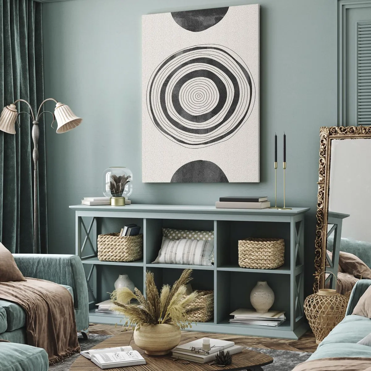 Impression sur toile - Image sur toile - Ce qui est important c'est ce qu'il y a entre les deux - 65x120 cm