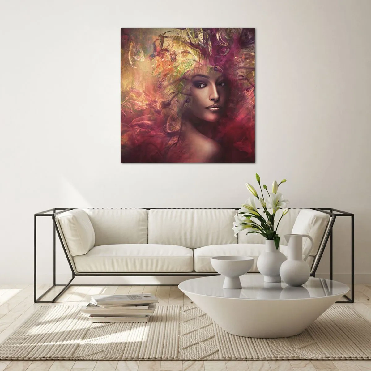 Impression sur verre - Image sur verre - Je suis ici! - 70x70 cm