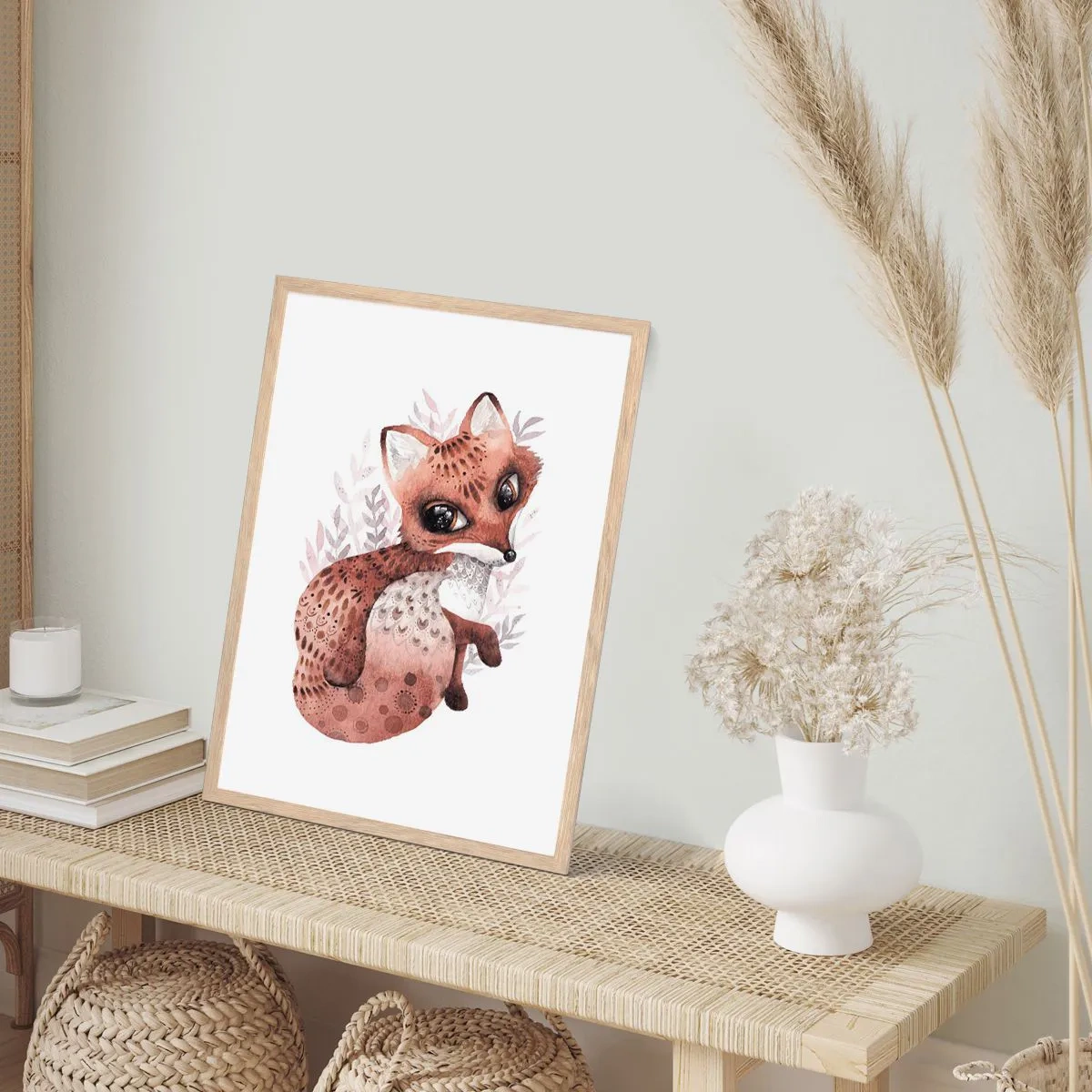 Affiche dans un chêne clair - Poster - Seulement à aimer - 30x40 cm