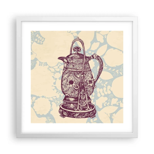 Affiche dans un cadre blanc - Poster - La beauté du quotidien - 40x40 cm