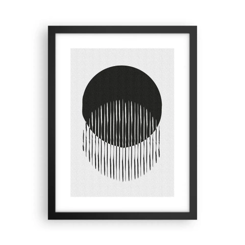 Affiche dans un cadre noir - Poster - Son alter ego - 30x40 cm