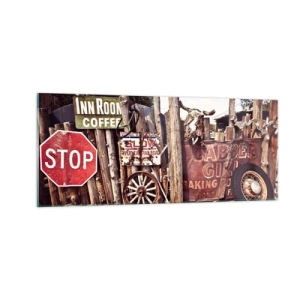 Impression sur verre - Image sur verre - Et le temps s'est arrêté - 100x40 cm